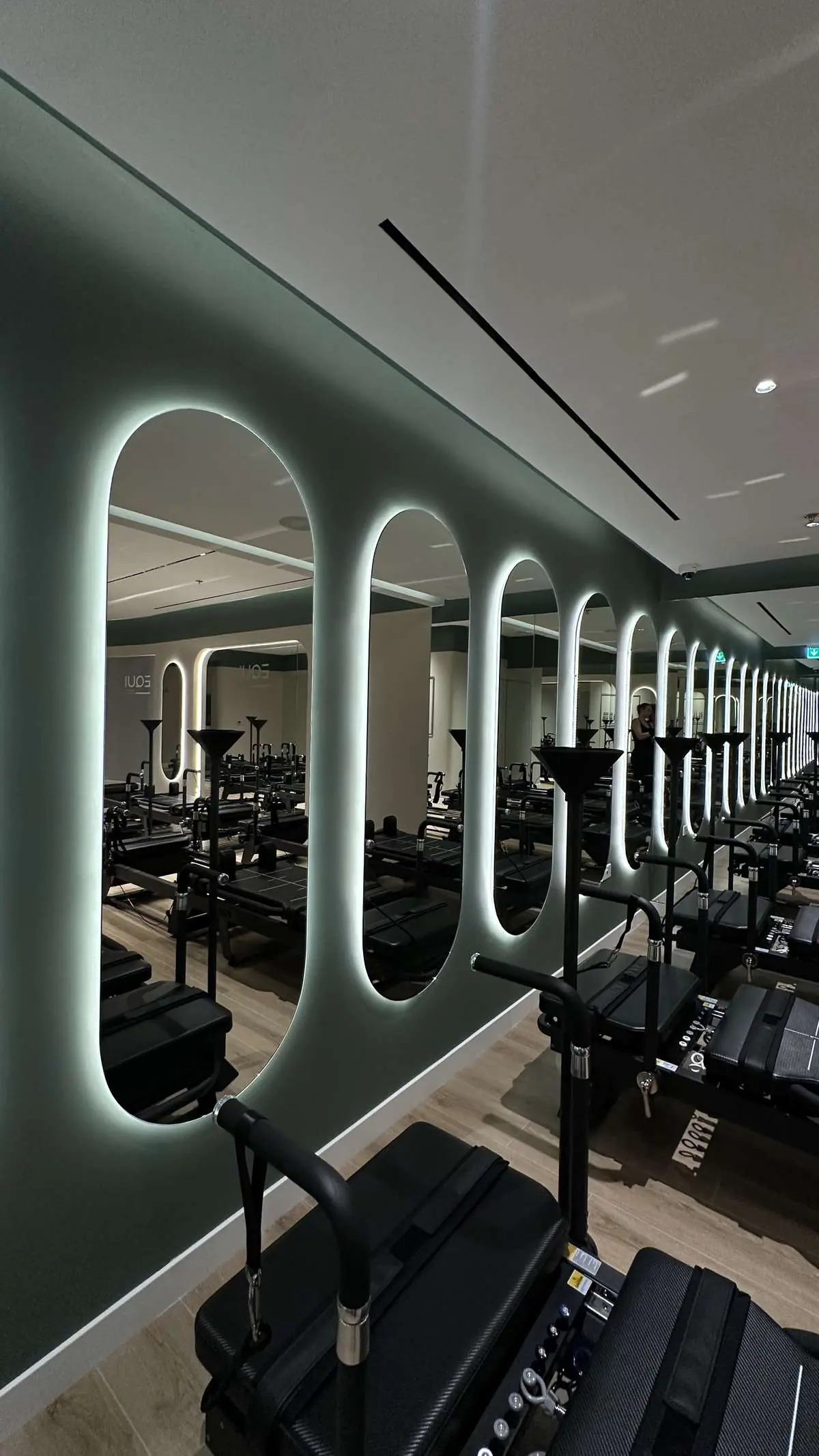 MegaCore Pilates machines at EQUI studio near District One, Dubai